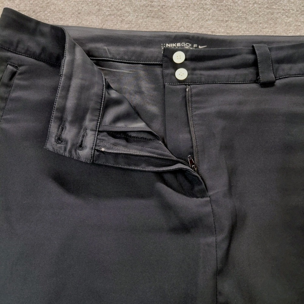 Nike Golf Skort Size 16 Black Pockets Stretch Athletic Short Skirt Golf Tennis - Picture 2 of 11